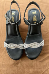 MILLI SHOES - Wedge Heel Sandals - Black